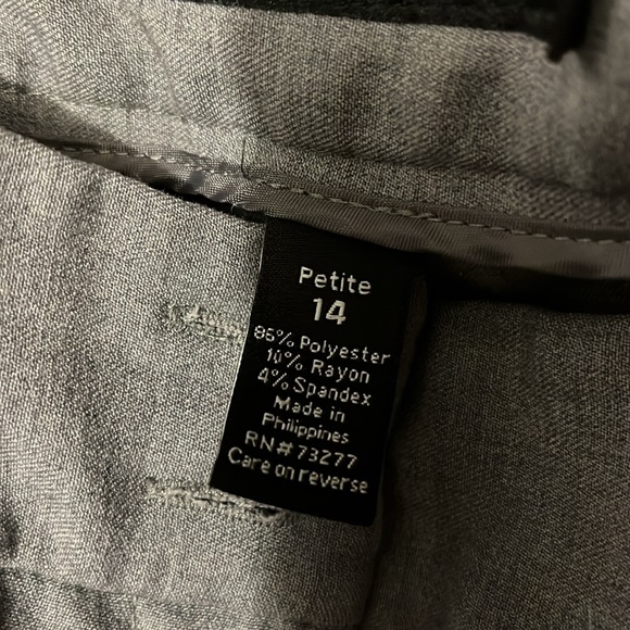 APT. 9 medium gray dress pants size petite 14 like New. - Picture 4 of 6